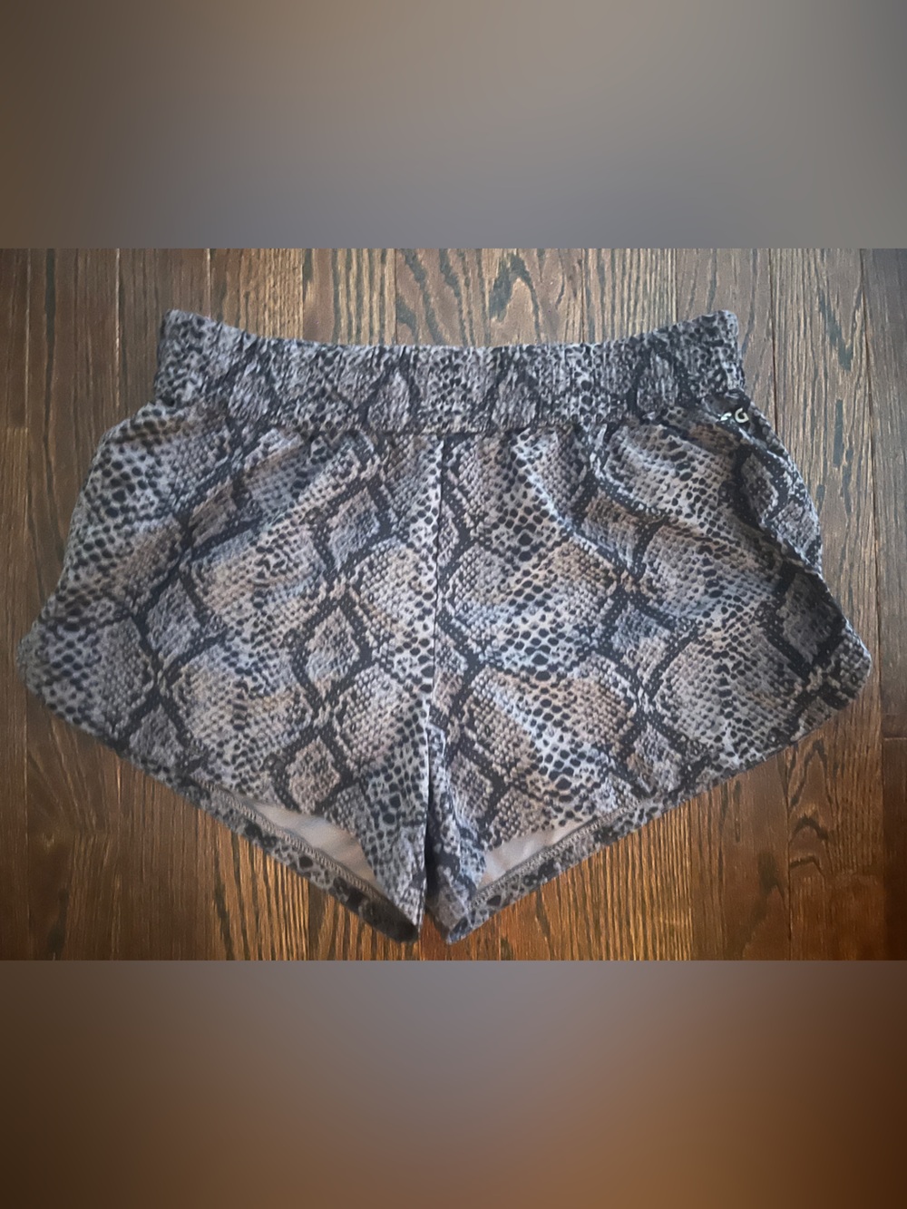 DSG Snake Print Women’s Bike Shorts in Gray and Black